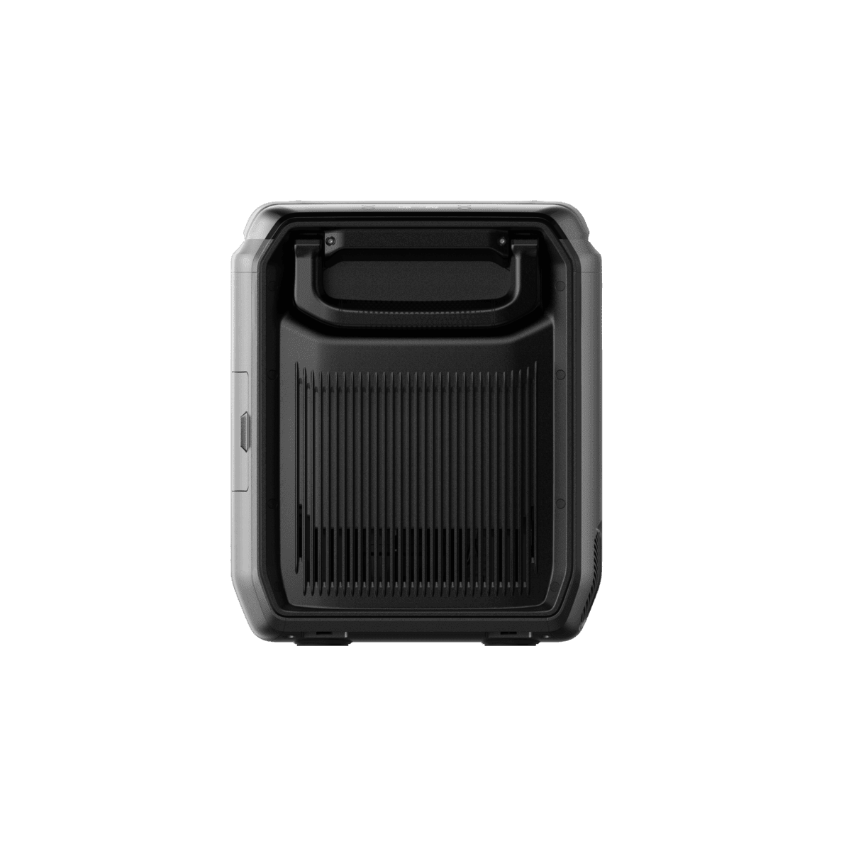 Compact portable power station with digital display and multiple charging ports, ideal for outdoor camping and emergency backup.