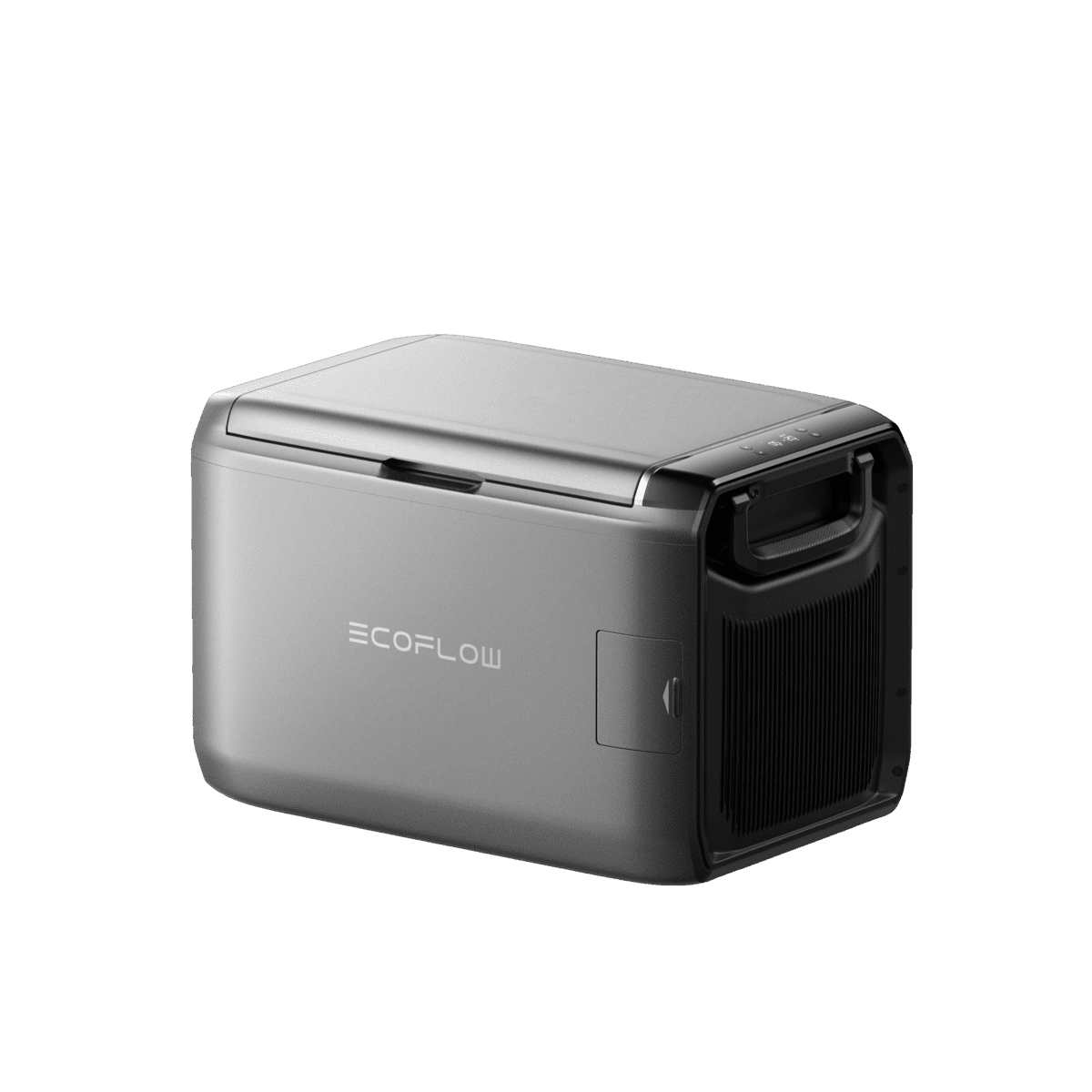Compact portable mini fridge for outdoor, travel and camping use with ecoFlow branding.