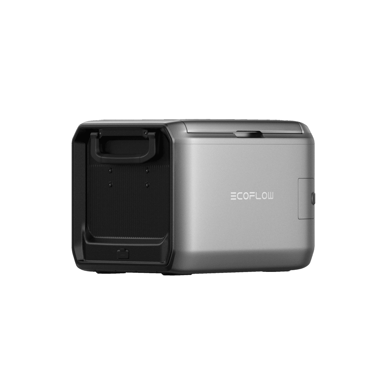 Portable EcoFlow power station with compact design, ideal for outdoor, camping, and emergency energy needs. High-capacity battery with multiple output ports for versatile power solutions.
