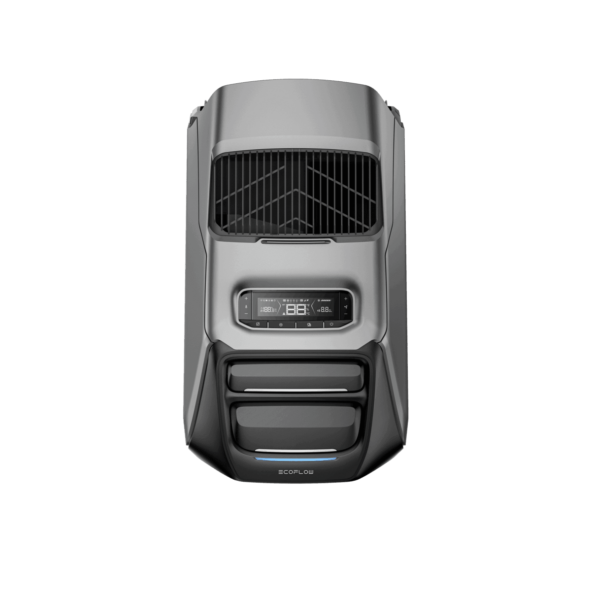 High-capacity portable air conditioner with digital display and adjustable settings, ideal for cooling and portable climate control solutions by EcoFlow.